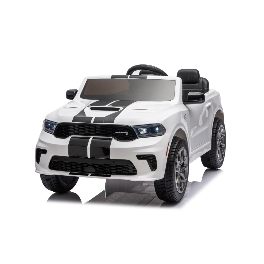Elektromobilis Dodge Durango, White-Elektromobiliai vaikams, Visureigiai-e-vaikas