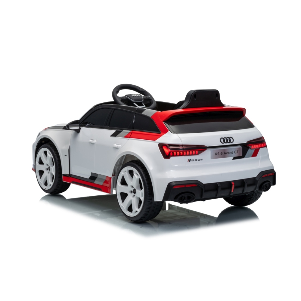 Elektromobilis Audi RS6 Avant GT, White-Elektromobiliai vaikams, Mašinos-e-vaikas