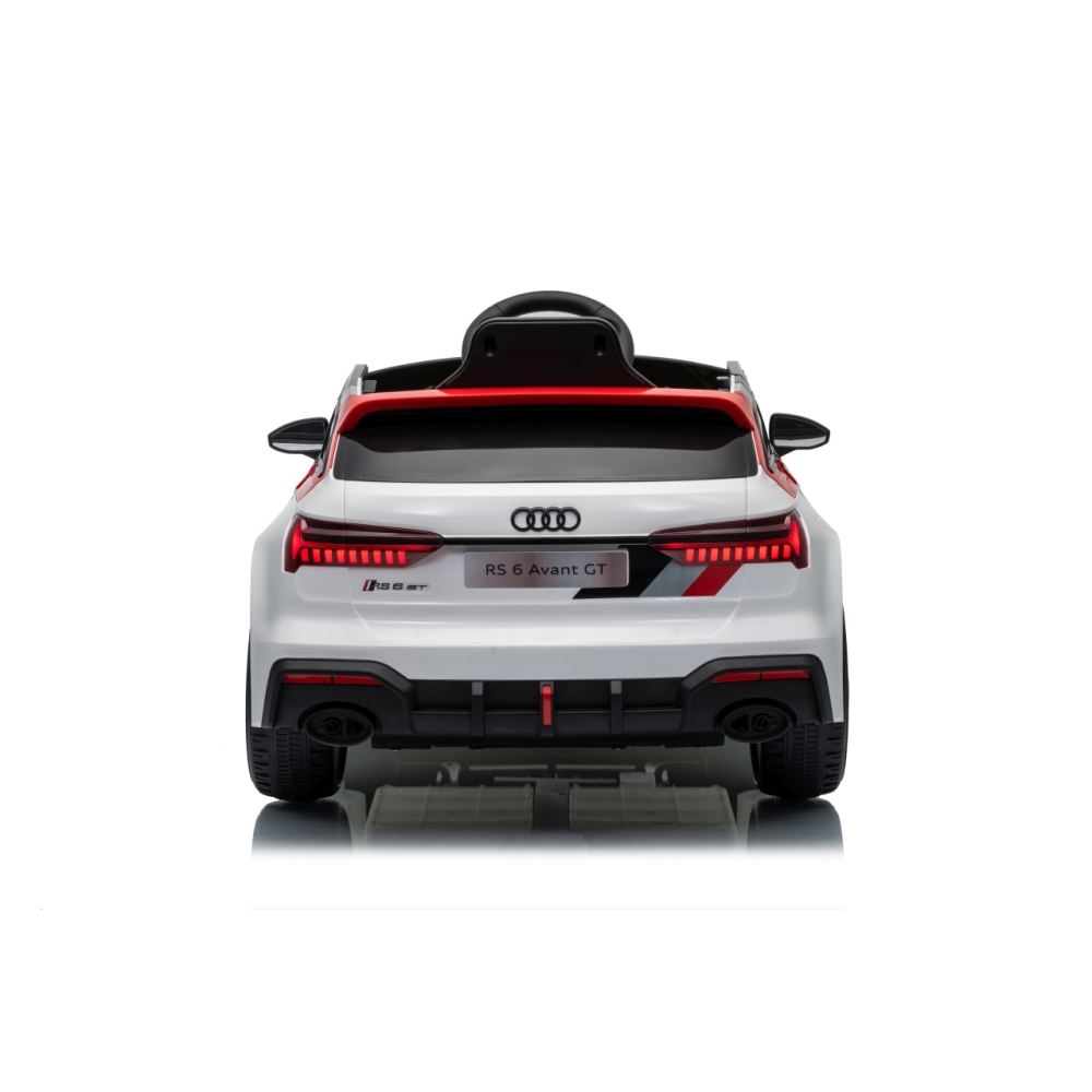 Elektromobilis Audi RS6 Avant GT, White-Elektromobiliai vaikams, Mašinos-e-vaikas