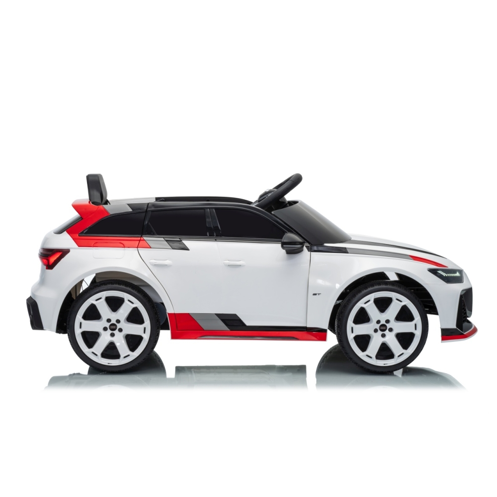 Elektromobilis Audi RS6 Avant GT, White-Elektromobiliai vaikams, Mašinos-e-vaikas