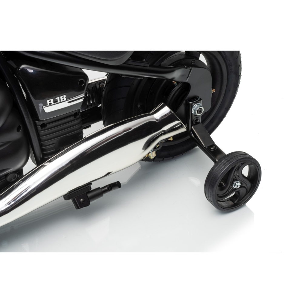 Elektrinis motociklas BMW R18, Black-Elektromobiliai vaikams, Motociklai-e-vaikas