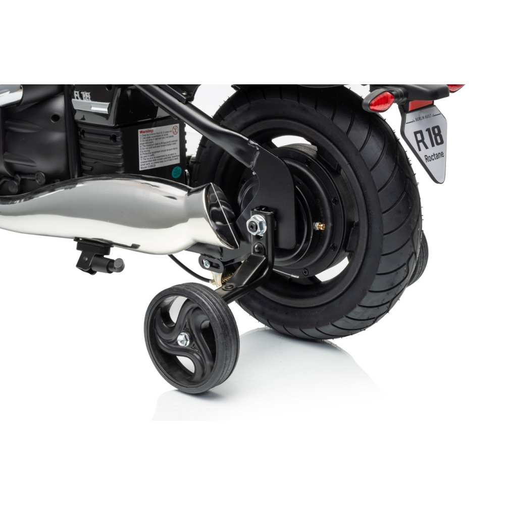 Elektrinis motociklas BMW R18, Black-Elektromobiliai vaikams, Motociklai-e-vaikas