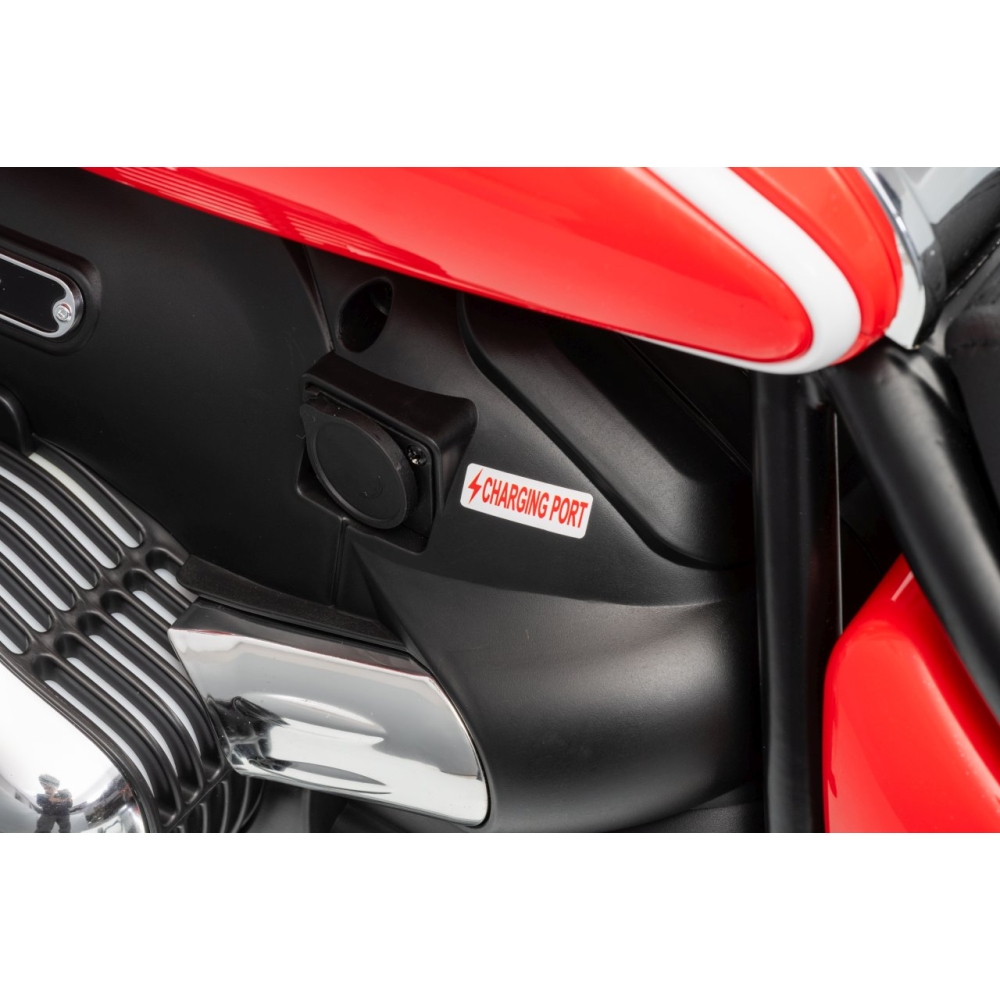 Elektrinis motociklas BMW R18, Red-Elektromobiliai vaikams, Motociklai-e-vaikas