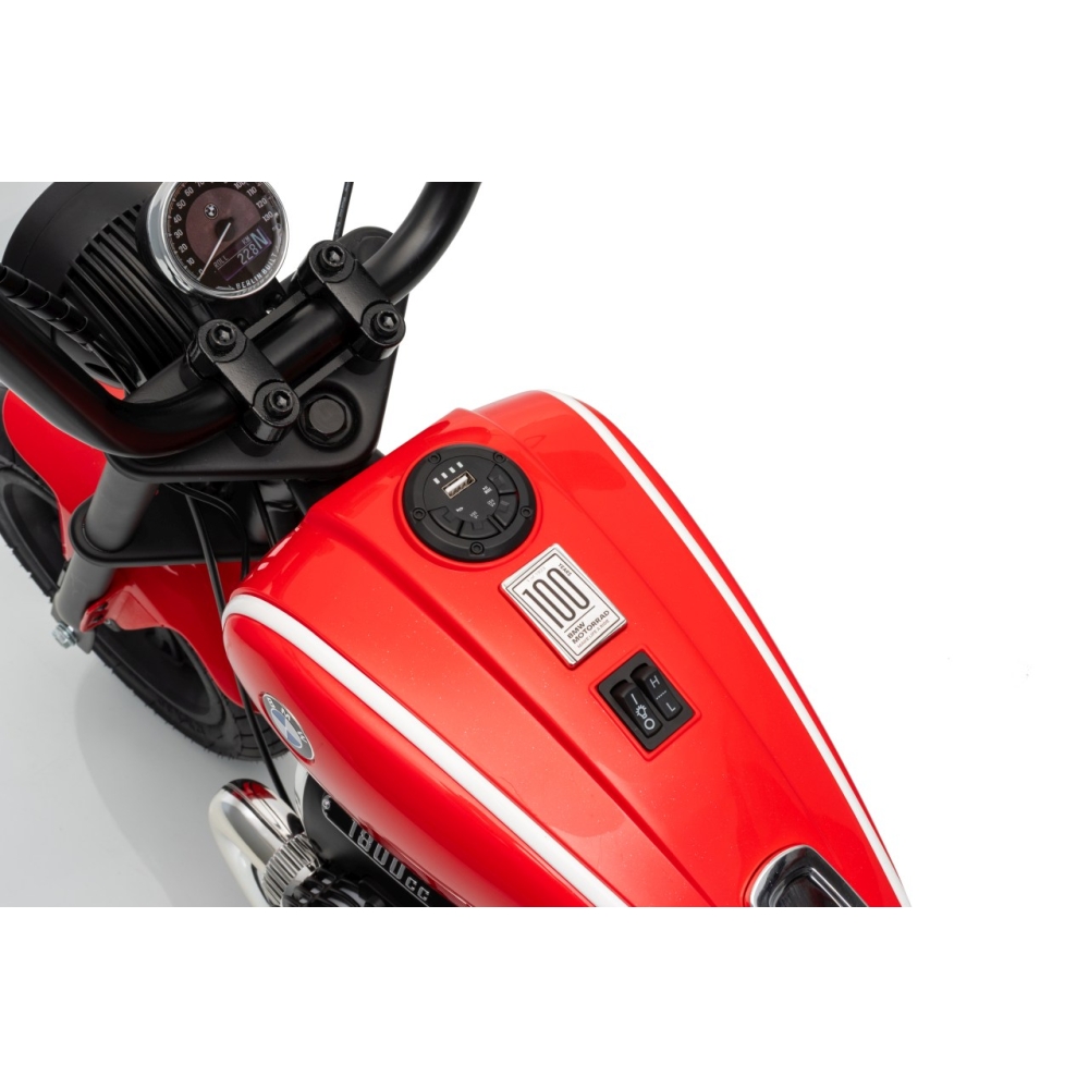 Elektrinis motociklas BMW R18, Red-Elektromobiliai vaikams, Motociklai-e-vaikas