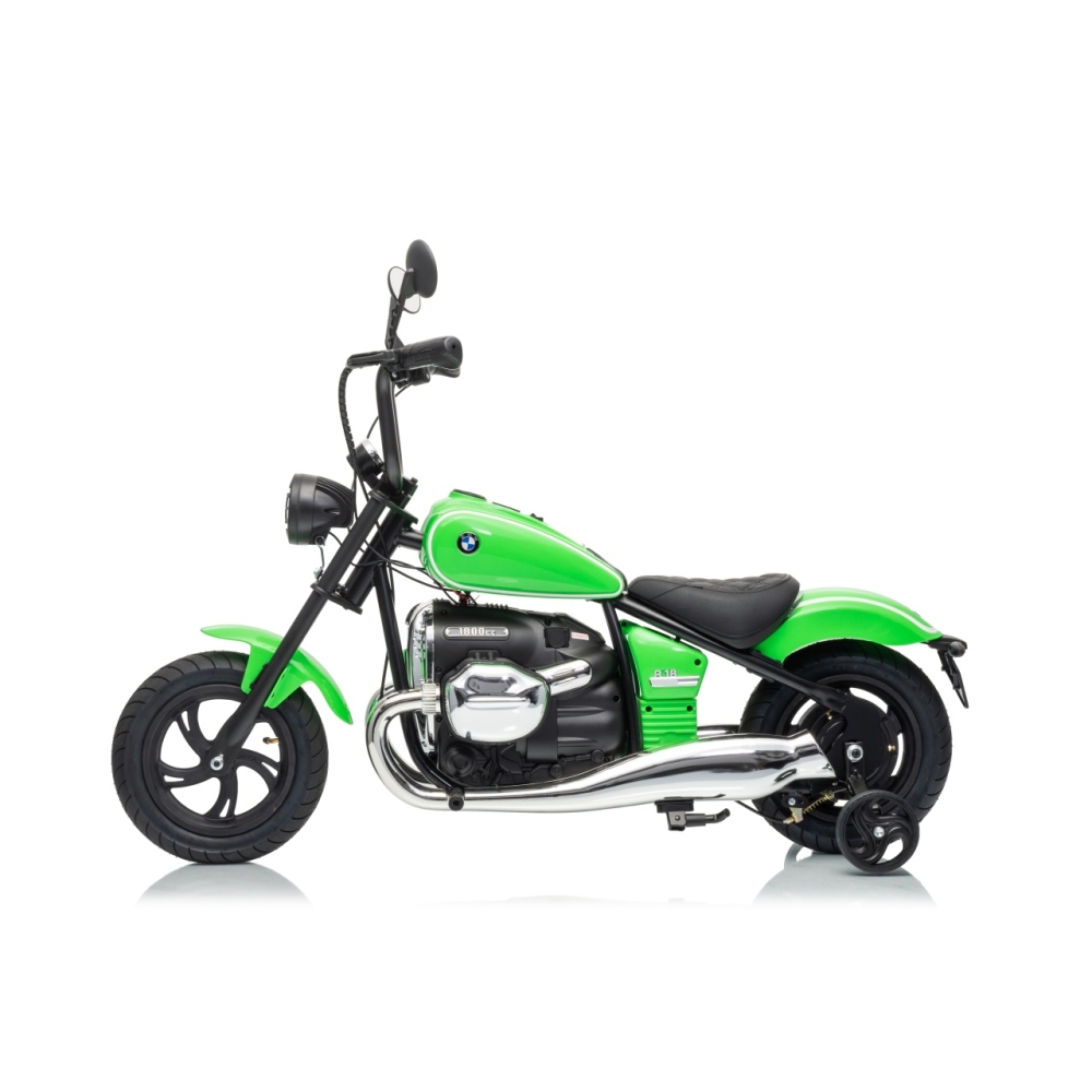 Elektrinis motociklas BMW R18, Green-Elektromobiliai vaikams, Motociklai-e-vaikas