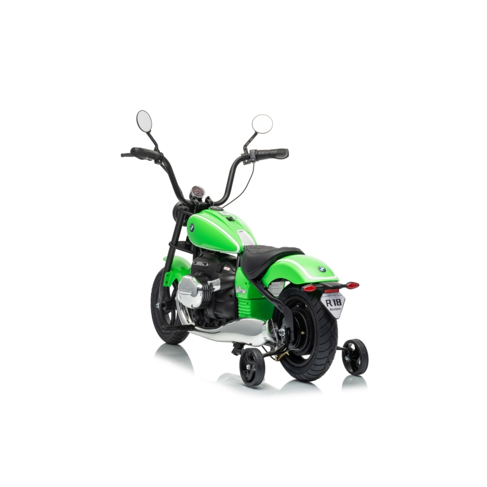 Elektrinis motociklas BMW R18, Green-Elektromobiliai vaikams, Motociklai-e-vaikas