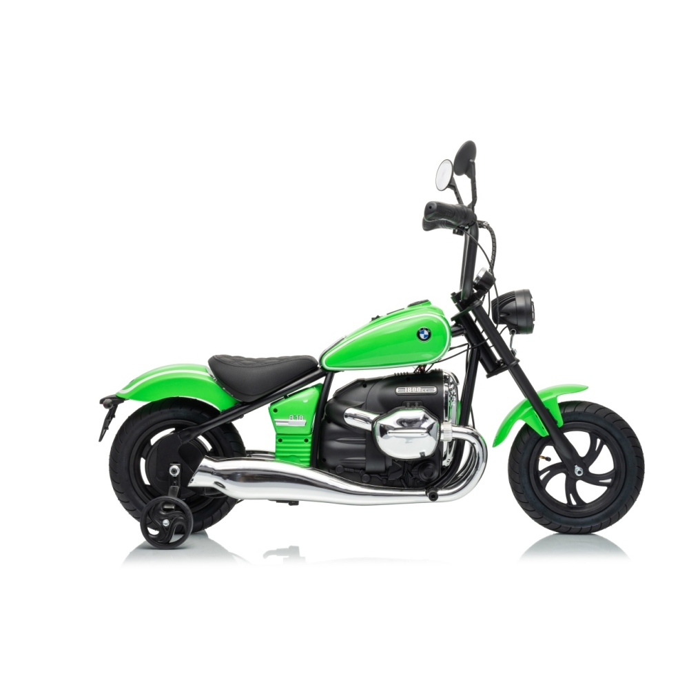 Elektrinis motociklas BMW R18, Green-Elektromobiliai vaikams, Motociklai-e-vaikas