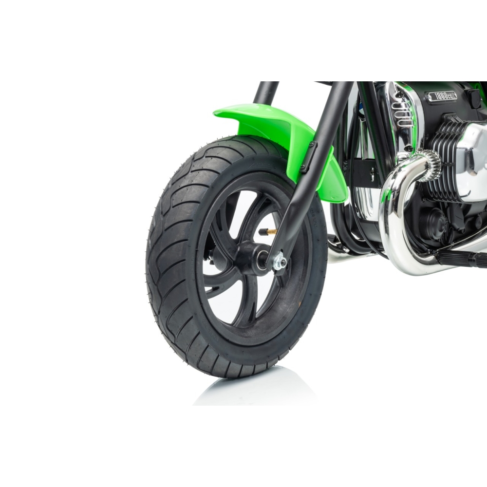 Elektrinis motociklas BMW R18, Green-Elektromobiliai vaikams, Motociklai-e-vaikas