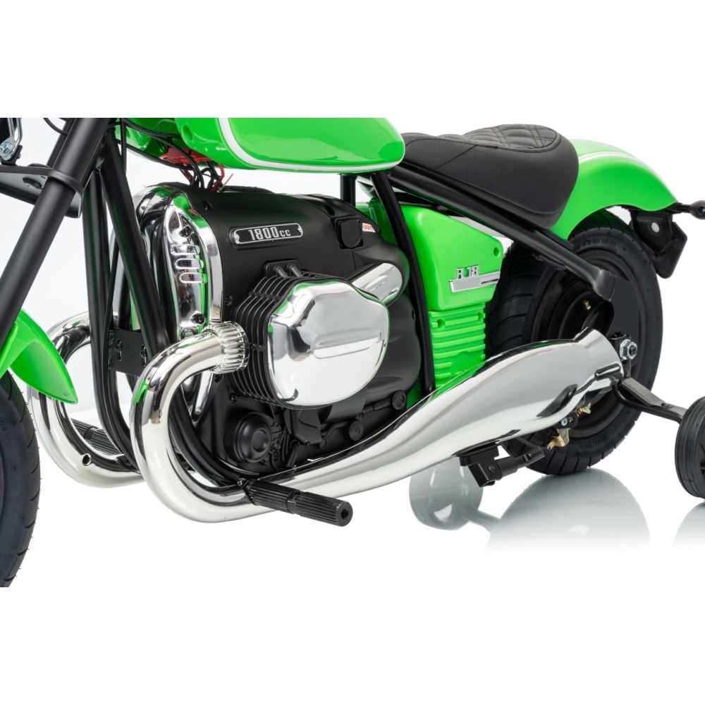 Elektrinis motociklas BMW R18, Green-Elektromobiliai vaikams, Motociklai-e-vaikas