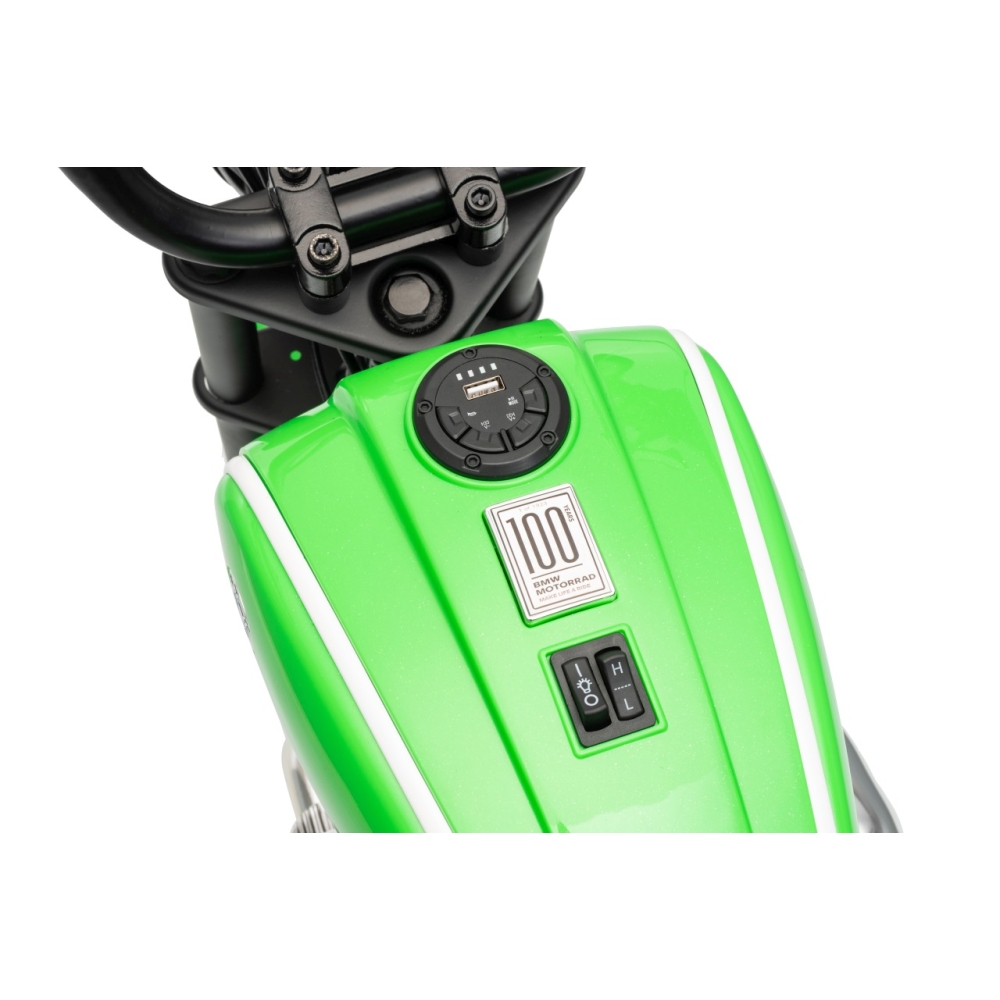 Elektrinis motociklas BMW R18, Green-Elektromobiliai vaikams, Motociklai-e-vaikas