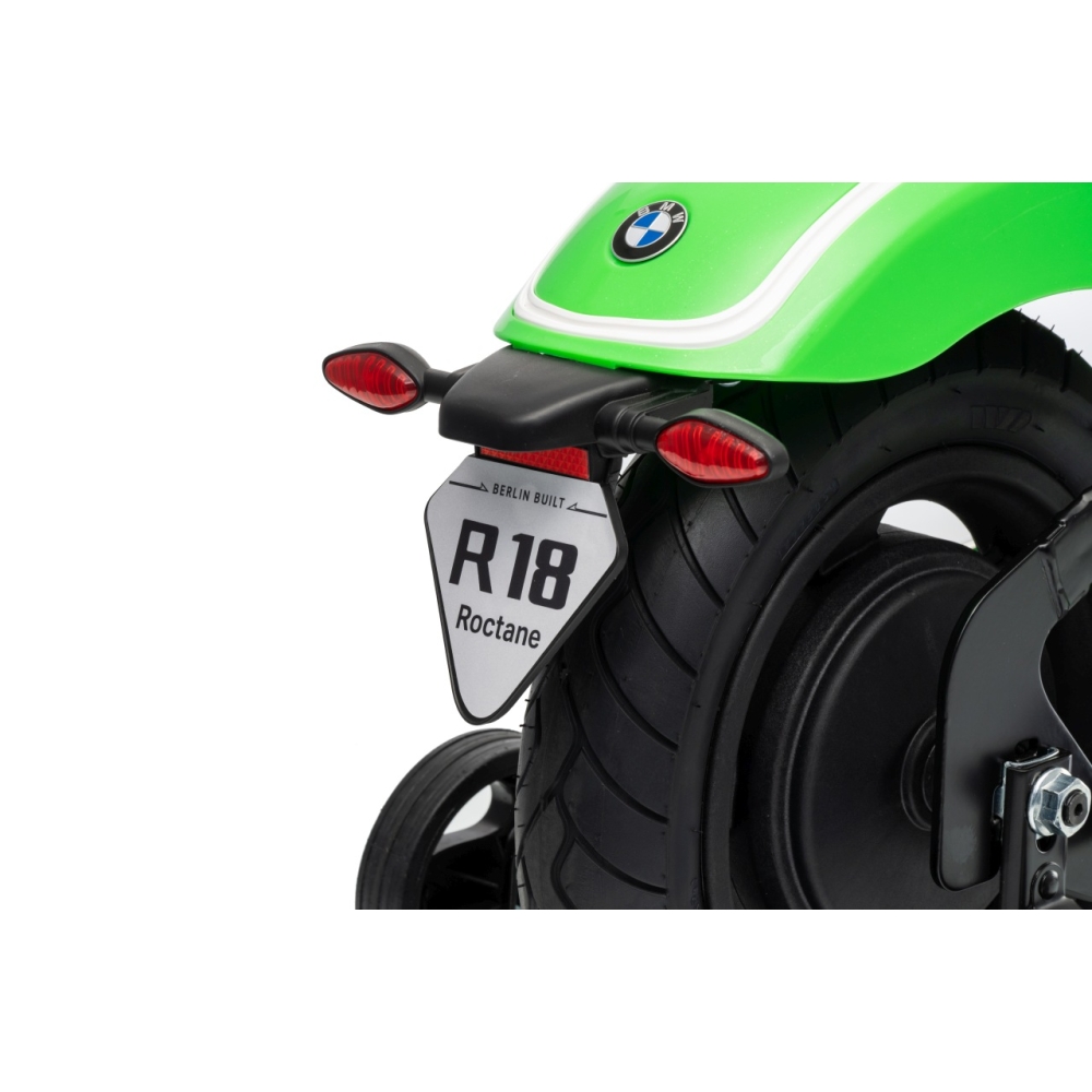 Elektrinis motociklas BMW R18, Green-Elektromobiliai vaikams, Motociklai-e-vaikas