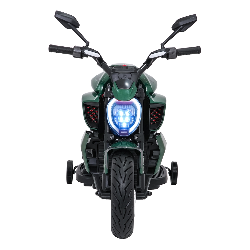 Elektrinis motociklas Ducati Diavel x Bentley, Green-Elektromobiliai vaikams, Motociklai-e-vaikas