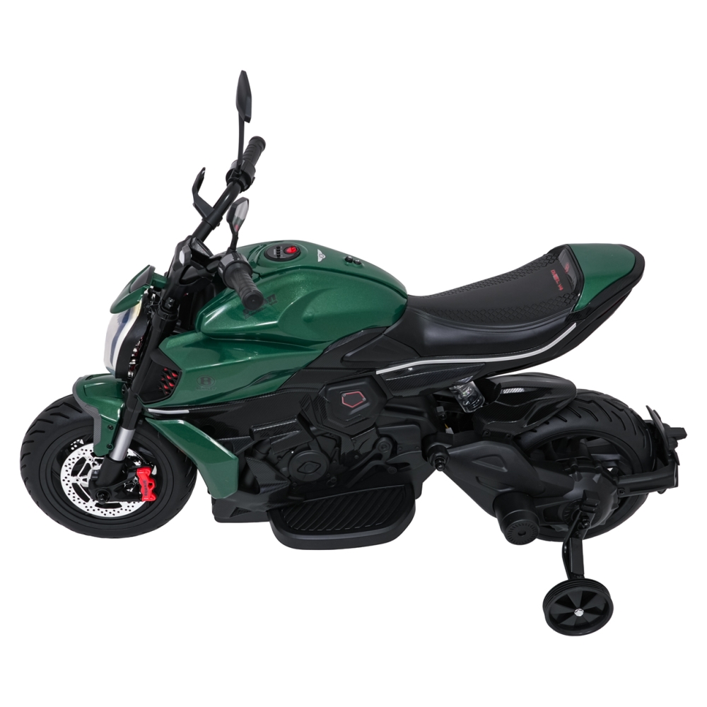 Elektrinis motociklas Ducati Diavel x Bentley, Green-Elektromobiliai vaikams, Motociklai-e-vaikas