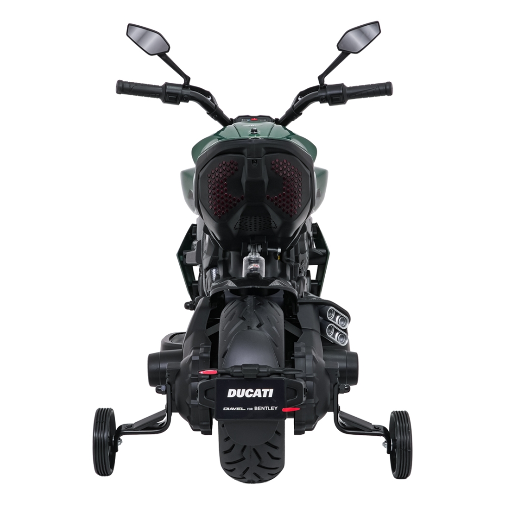 Elektrinis motociklas Ducati Diavel x Bentley, Green-Elektromobiliai vaikams, Motociklai-e-vaikas
