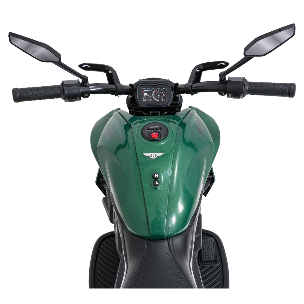 Elektrinis motociklas Ducati Diavel x Bentley, Green-Elektromobiliai vaikams, Motociklai-e-vaikas