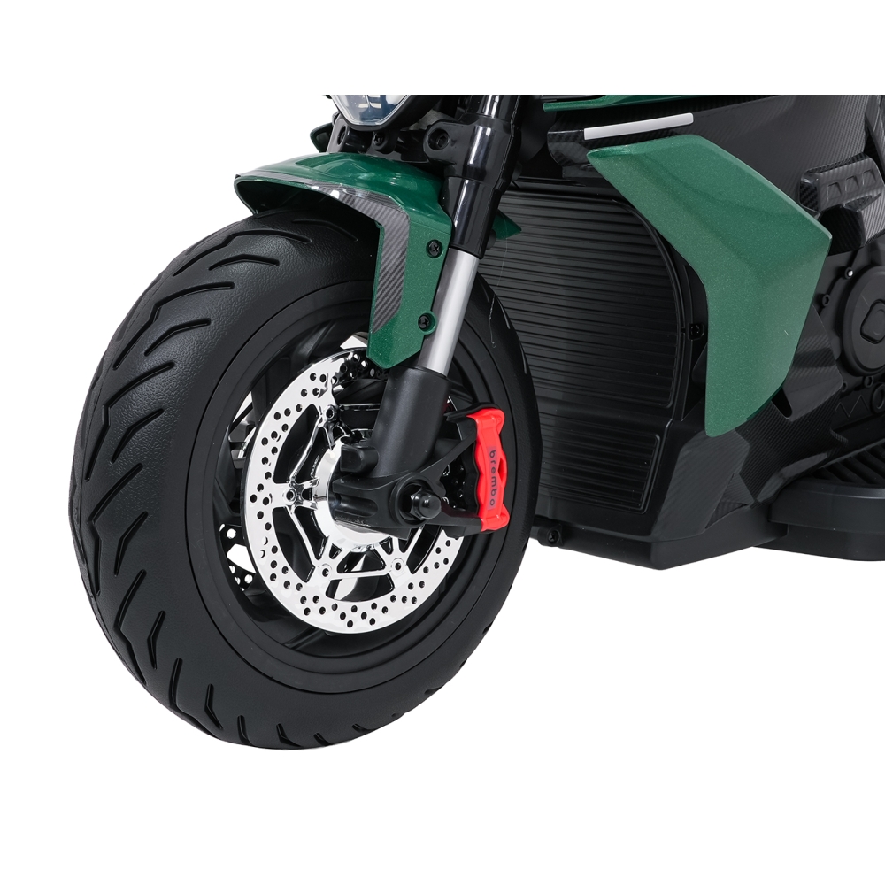 Elektrinis motociklas Ducati Diavel x Bentley, Green-Elektromobiliai vaikams, Motociklai-e-vaikas