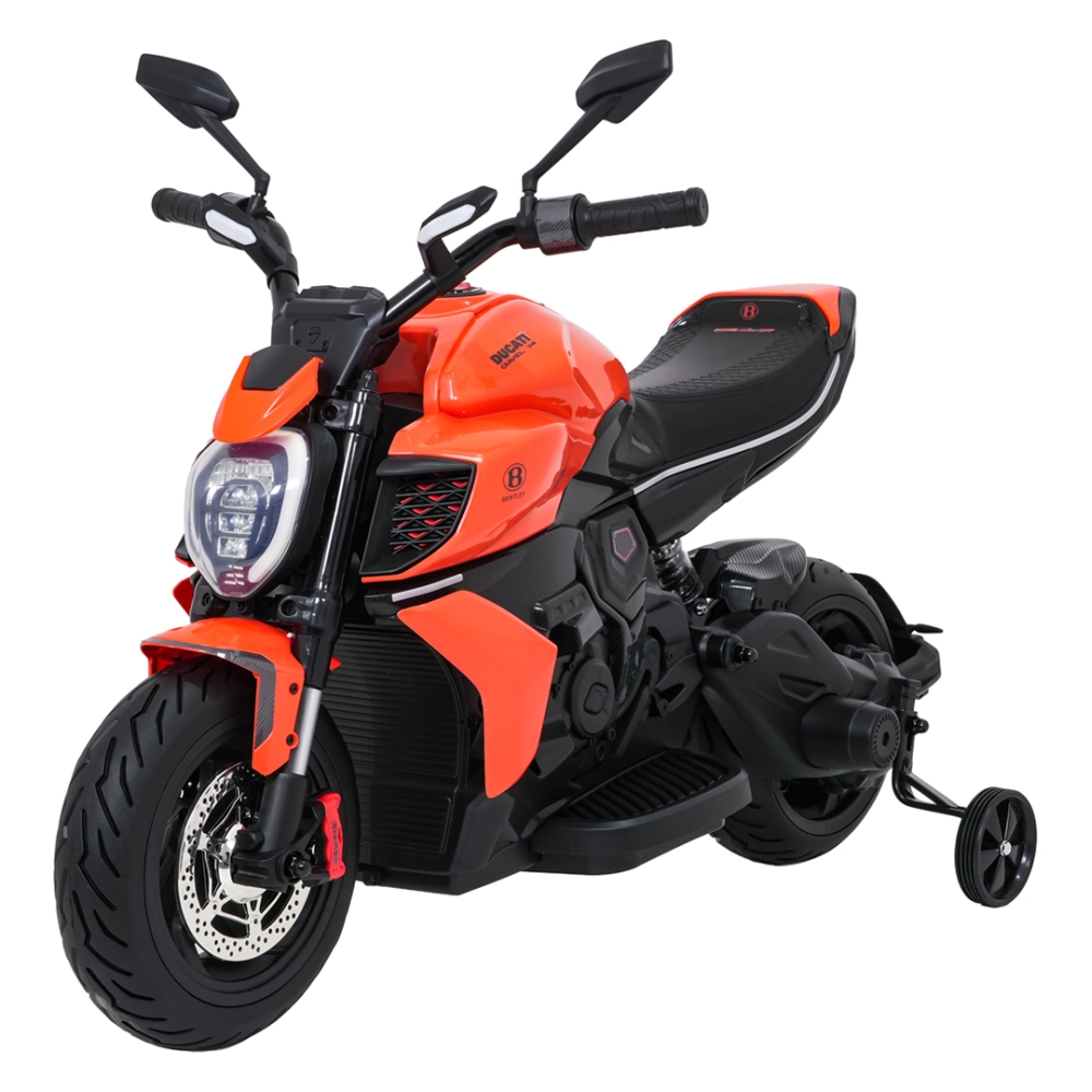 Elektrinis motociklas Ducati Diavel x Bentley, Orange-Elektromobiliai vaikams, Motociklai-e-vaikas