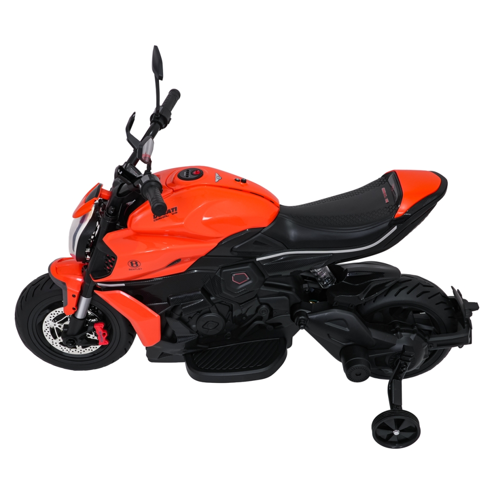 Elektrinis motociklas Ducati Diavel x Bentley, Orange-Elektromobiliai vaikams, Motociklai-e-vaikas