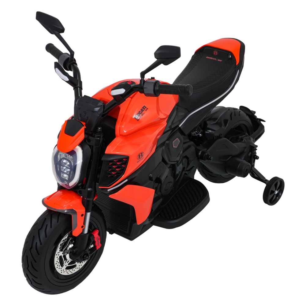 Elektrinis motociklas Ducati Diavel x Bentley, Orange-Elektromobiliai vaikams, Motociklai-e-vaikas