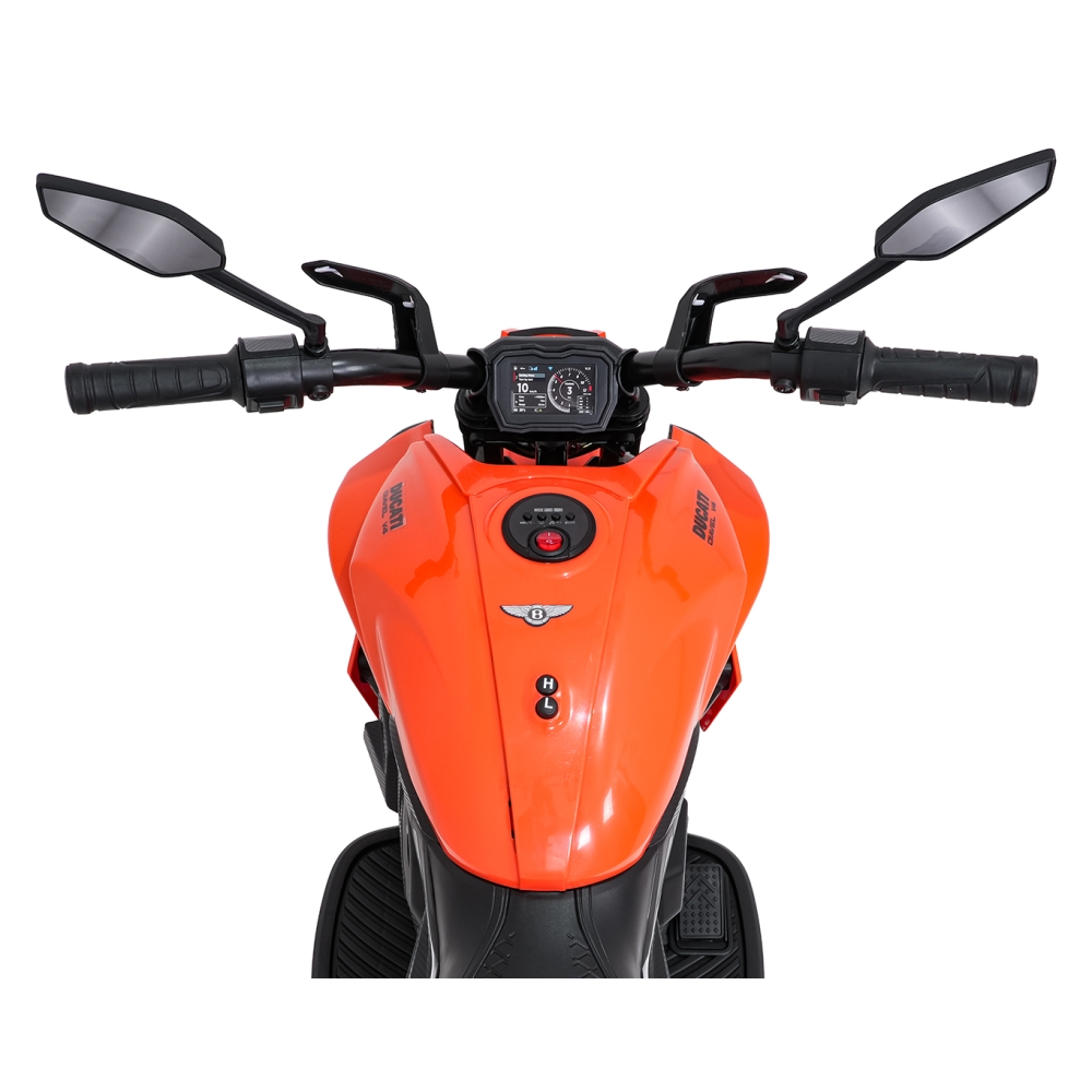 Elektrinis motociklas Ducati Diavel x Bentley, Orange-Elektromobiliai vaikams, Motociklai-e-vaikas