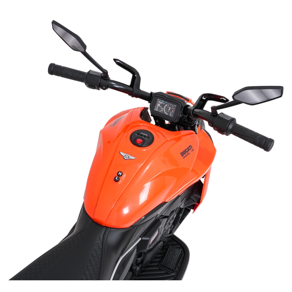 Elektrinis motociklas Ducati Diavel x Bentley, Orange-Elektromobiliai vaikams, Motociklai-e-vaikas
