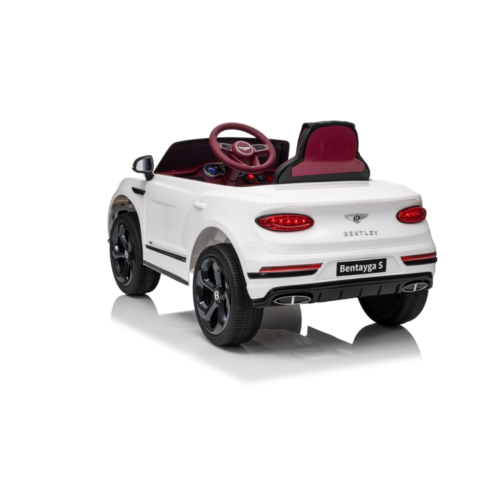Elektromobilis Bentley Bentayga S, White-Elektromobiliai vaikams, Visureigiai-e-vaikas