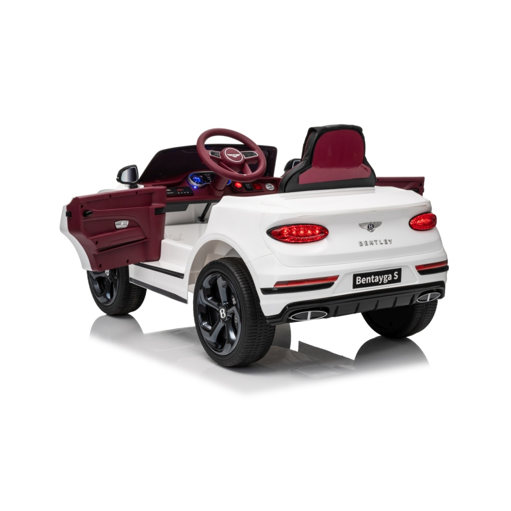 Elektromobilis Bentley Bentayga S, White-Elektromobiliai vaikams, Visureigiai-e-vaikas