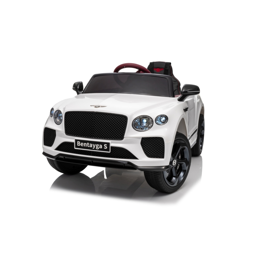 Elektromobilis Bentley Bentayga S, White-Elektromobiliai vaikams, Visureigiai-e-vaikas