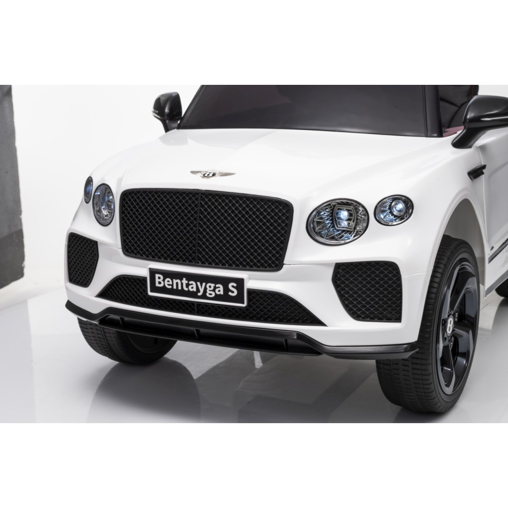 Elektromobilis Bentley Bentayga S, White-Elektromobiliai vaikams, Visureigiai-e-vaikas