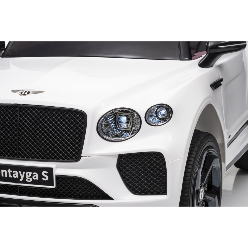 Elektromobilis Bentley Bentayga S, White-Elektromobiliai vaikams, Visureigiai-e-vaikas