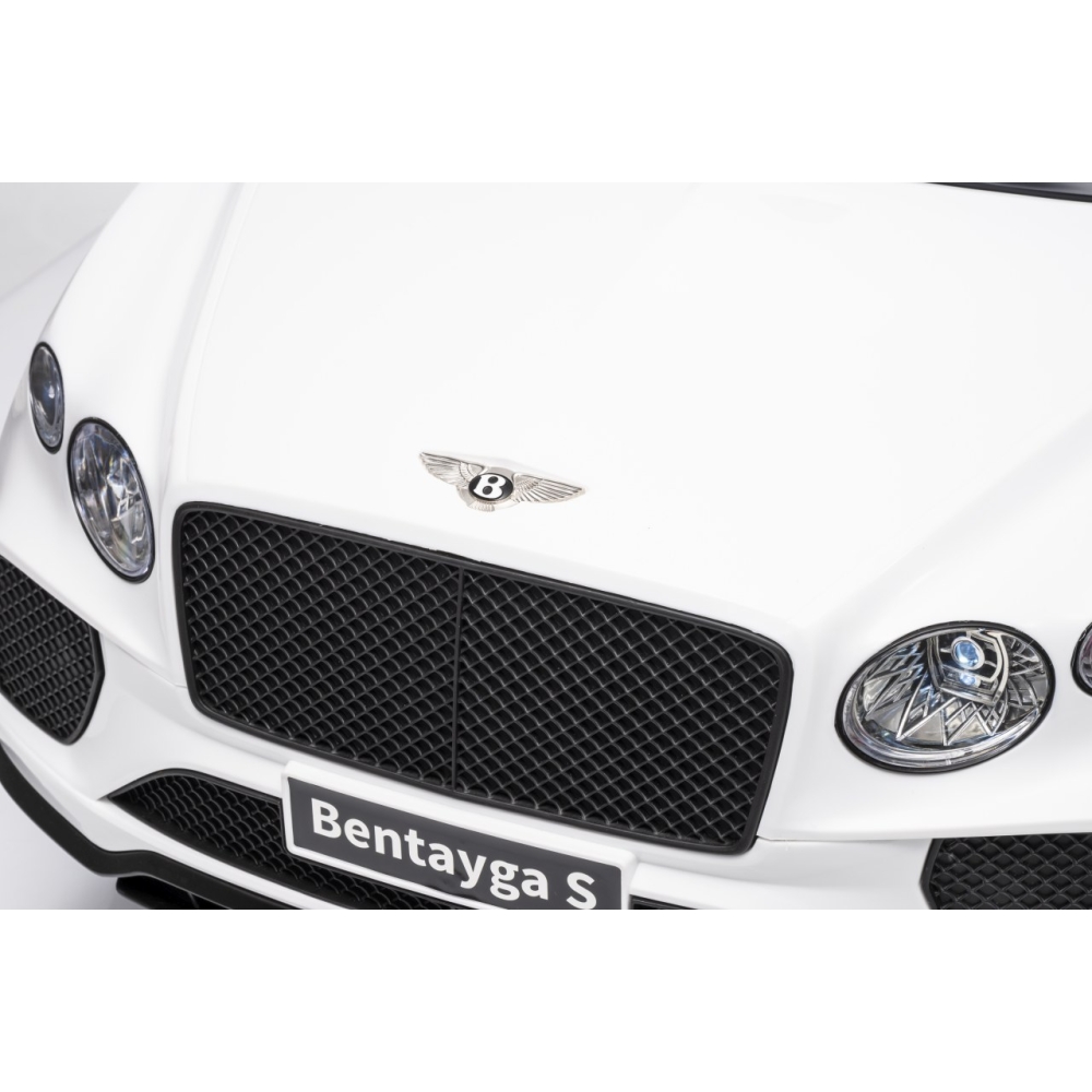 Elektromobilis Bentley Bentayga S, White-Elektromobiliai vaikams, Visureigiai-e-vaikas