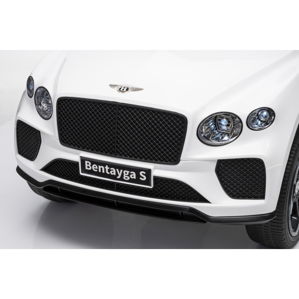 Elektromobilis Bentley Bentayga S, White-Elektromobiliai vaikams, Visureigiai-e-vaikas