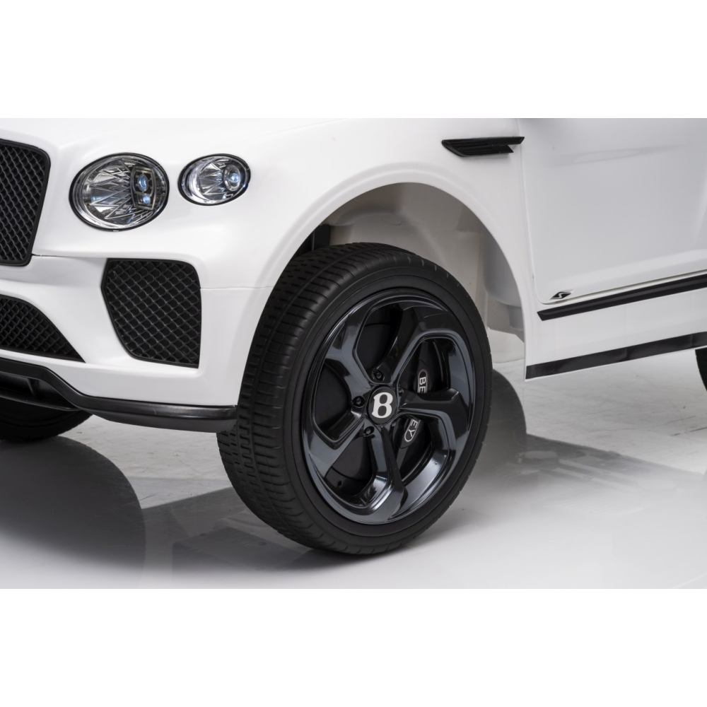 Elektromobilis Bentley Bentayga S, White-Elektromobiliai vaikams, Visureigiai-e-vaikas