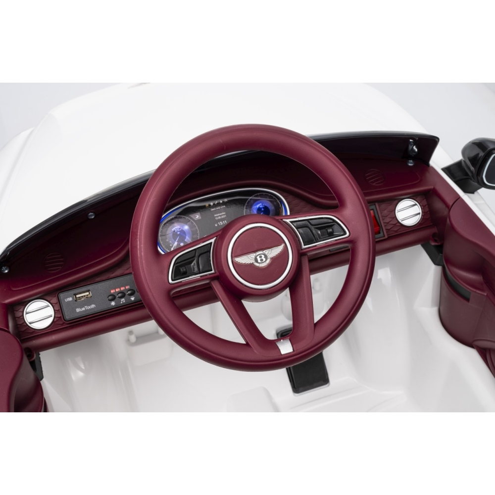 Elektromobilis Bentley Bentayga S, White-Elektromobiliai vaikams, Visureigiai-e-vaikas