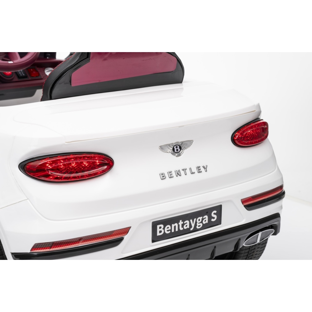 Elektromobilis Bentley Bentayga S, White-Elektromobiliai vaikams, Visureigiai-e-vaikas