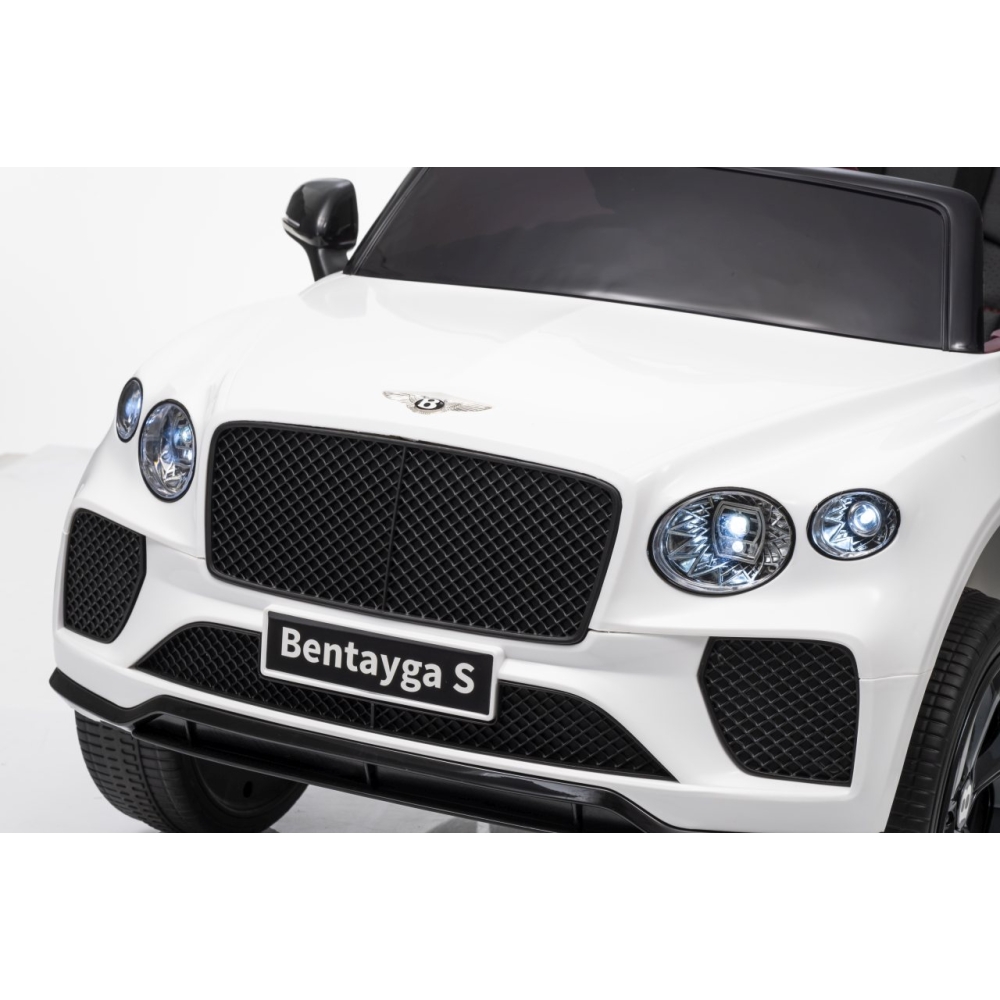 Elektromobilis Bentley Bentayga S, White-Elektromobiliai vaikams, Visureigiai-e-vaikas