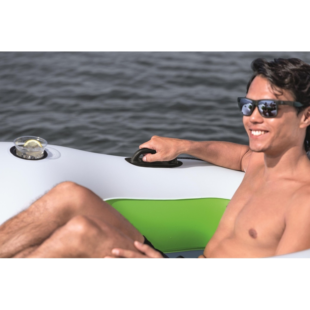 Pripučiama sala 4 asmenims Hydro Force BREEZE BLOC ISLAND BESTWAY-Žaislai, Lauko žaislai, Pripučiami ratai, žaislai, čiužiniai-e