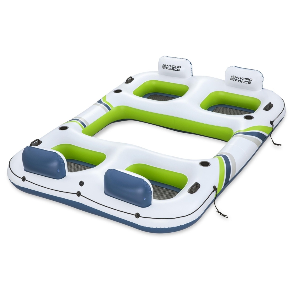 Pripučiama sala 4 asmenims Hydro Force BREEZE BLOC ISLAND BESTWAY-Žaislai, Lauko žaislai, Pripučiami ratai, žaislai, čiužiniai-e
