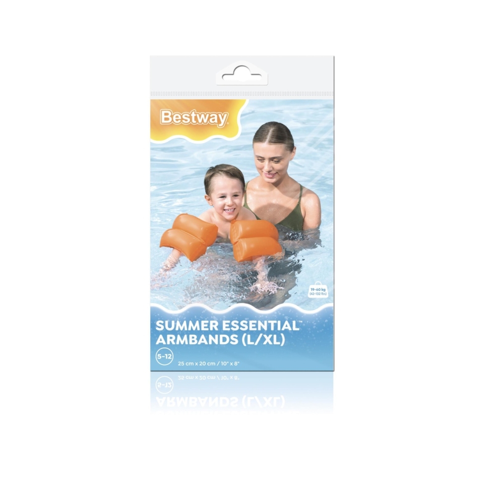 Rękawki do nauki pływania dla dzieci Pomarańczowe BESTWAY 25x20cm