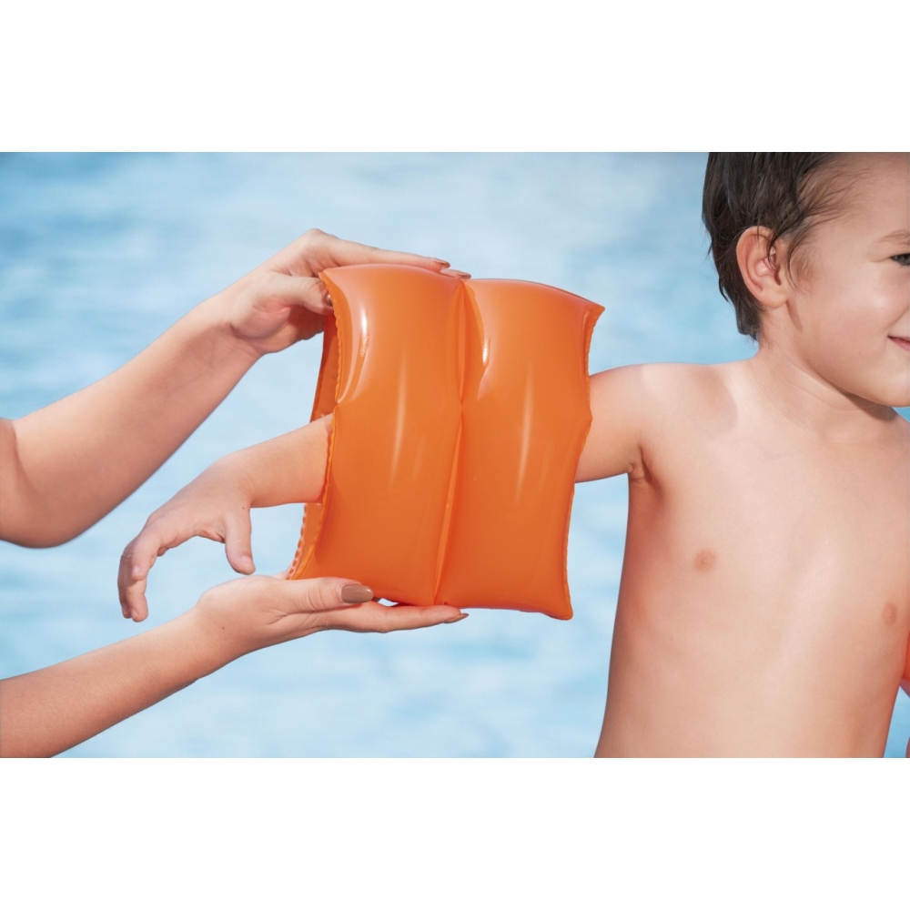 Rękawki do nauki pływania dla dzieci Pomarańczowe BESTWAY 25x20cm