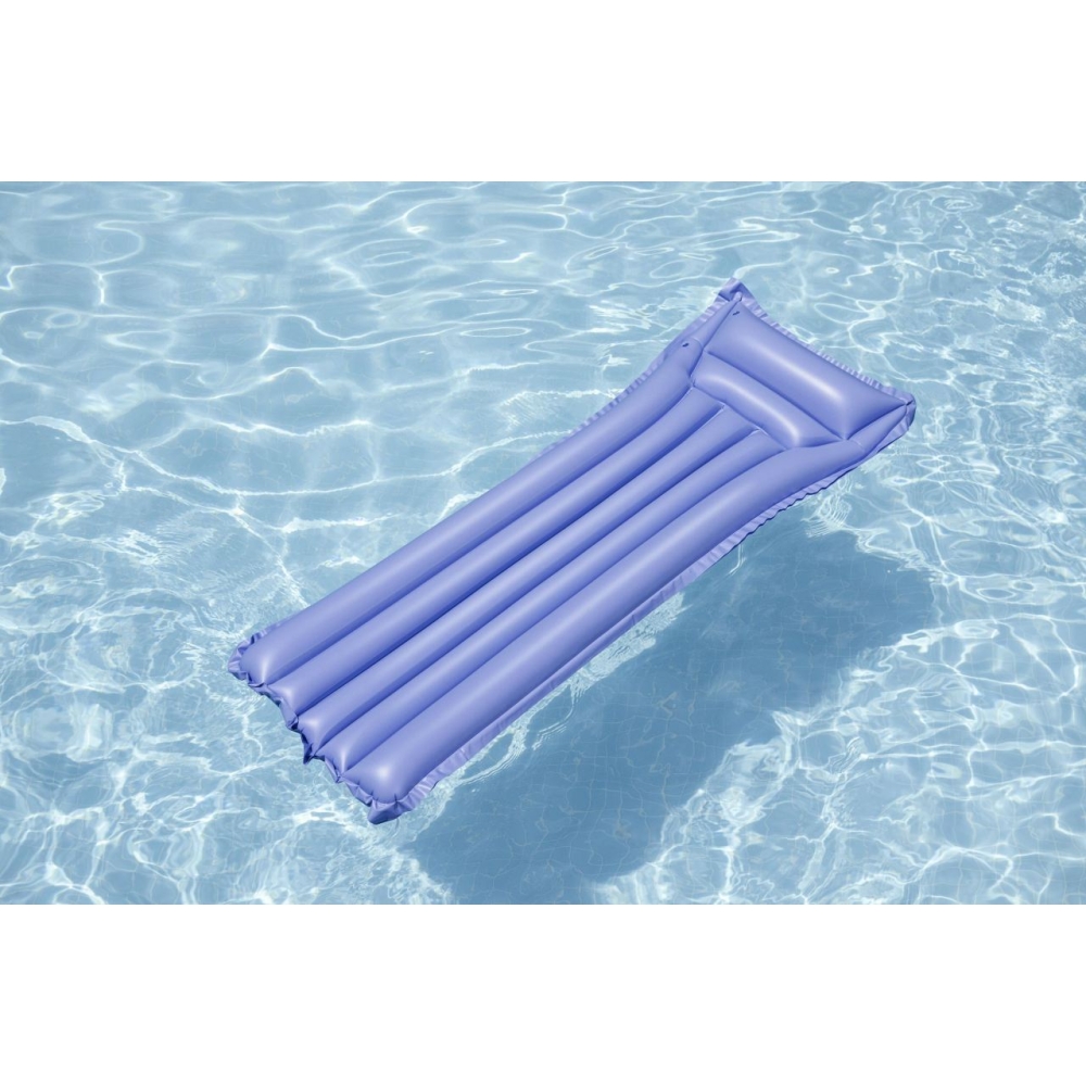 Dmuchany Materac do pływania Fioletowy BESTWAY 183x69cm + Poduszka