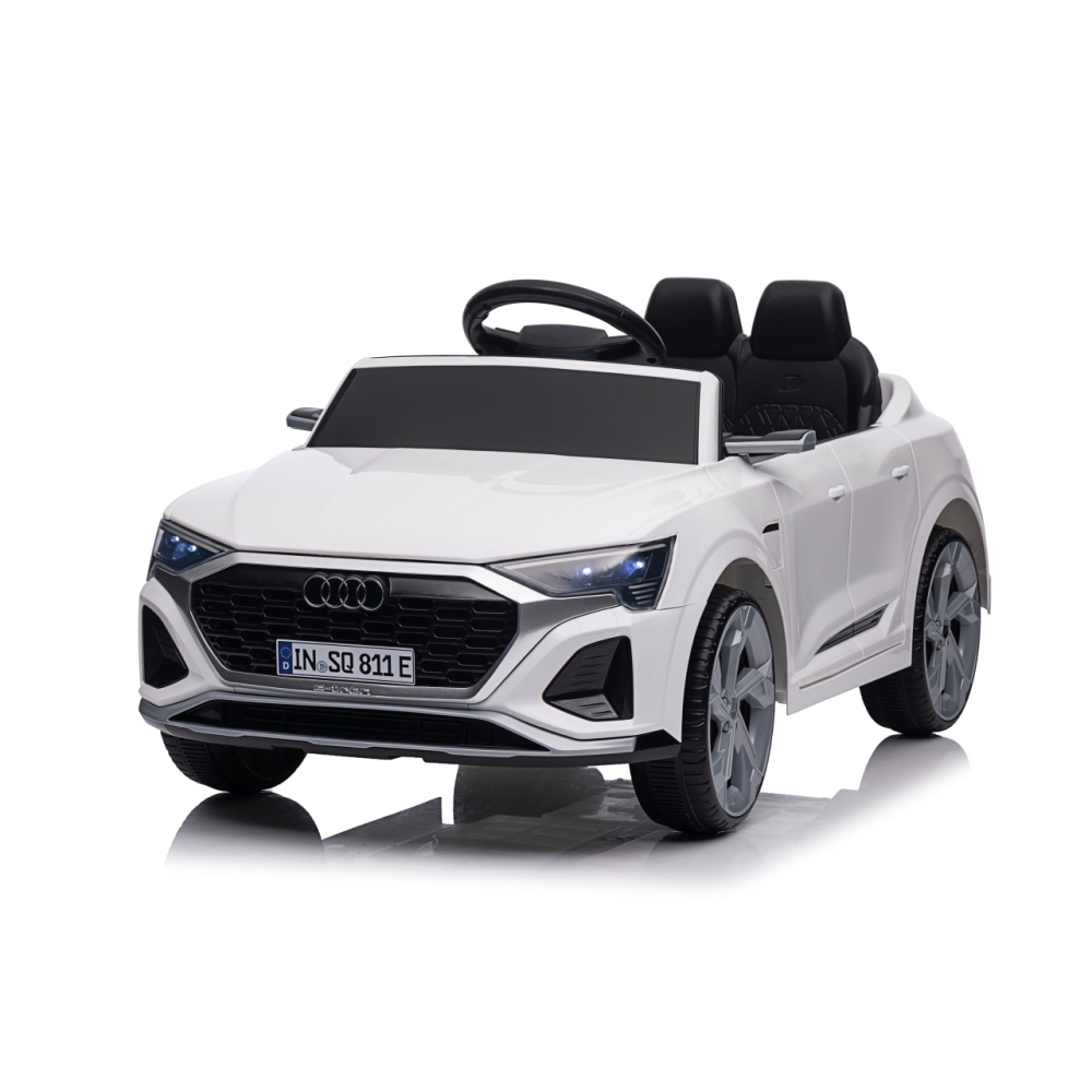 Elektromobilis Audi SQ8, White-Elektromobiliai vaikams, Visureigiai-e-vaikas