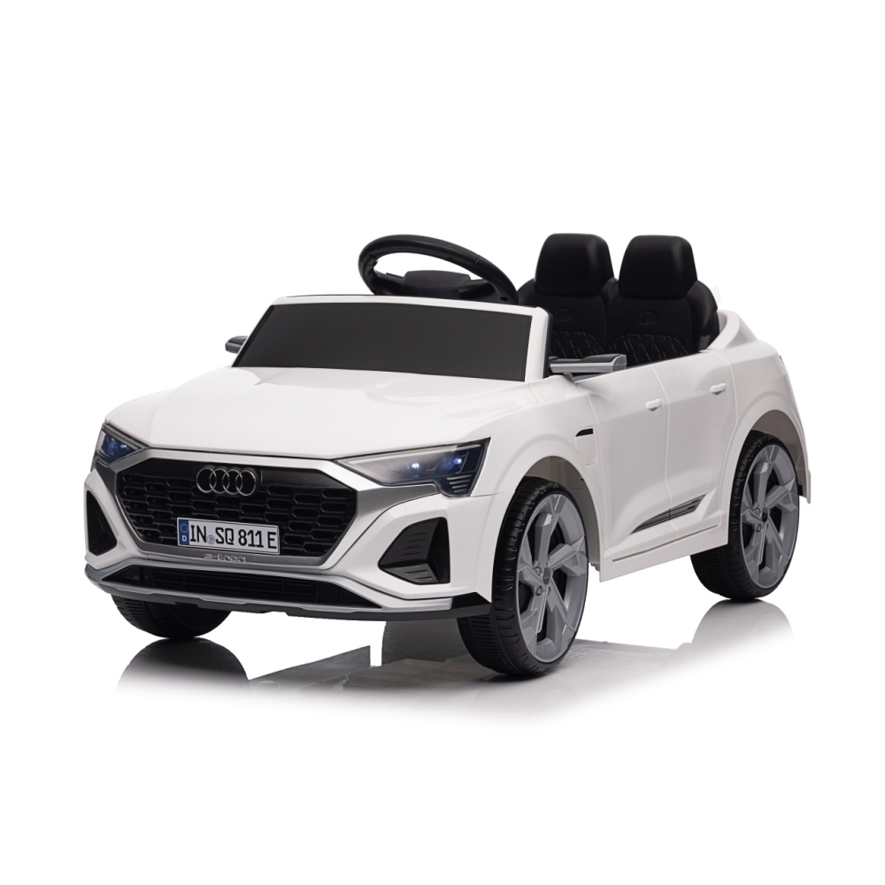 Elektromobilis Audi SQ8, White-Elektromobiliai vaikams, Visureigiai-e-vaikas