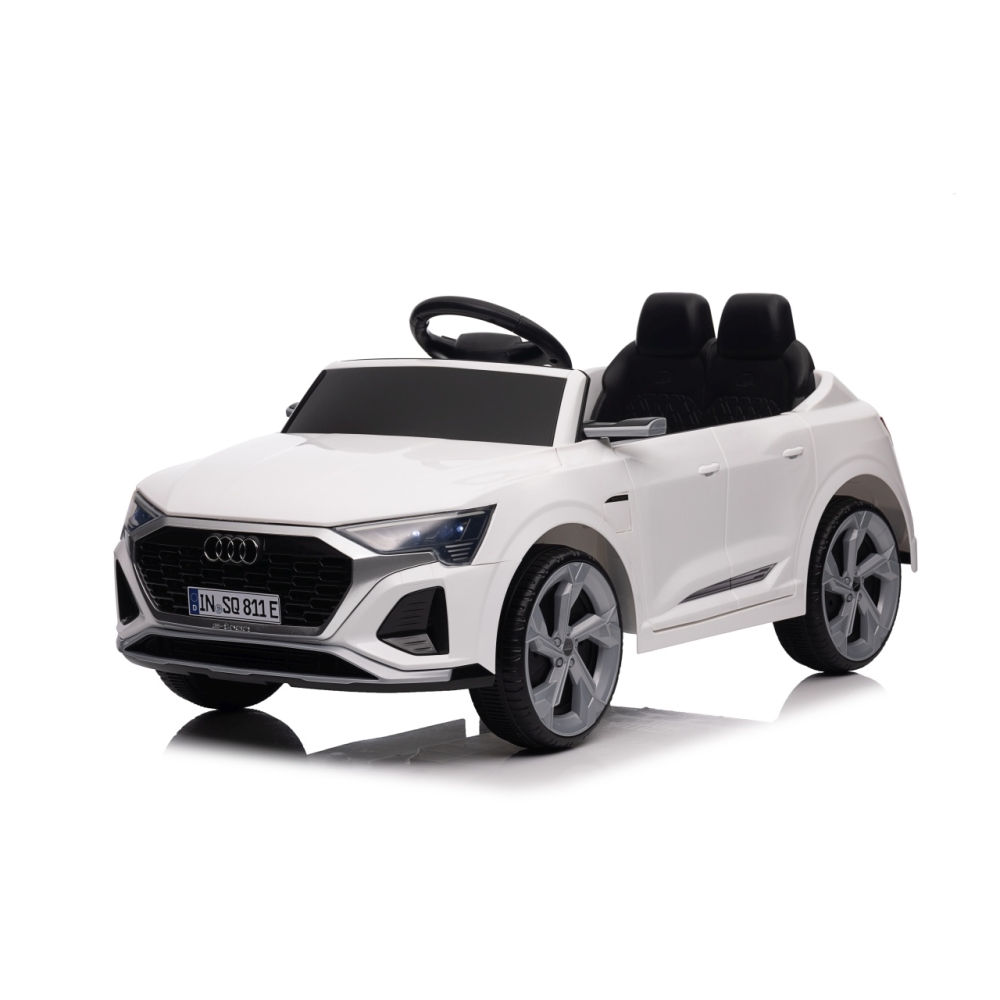Elektromobilis Audi SQ8, White-Elektromobiliai vaikams, Visureigiai-e-vaikas