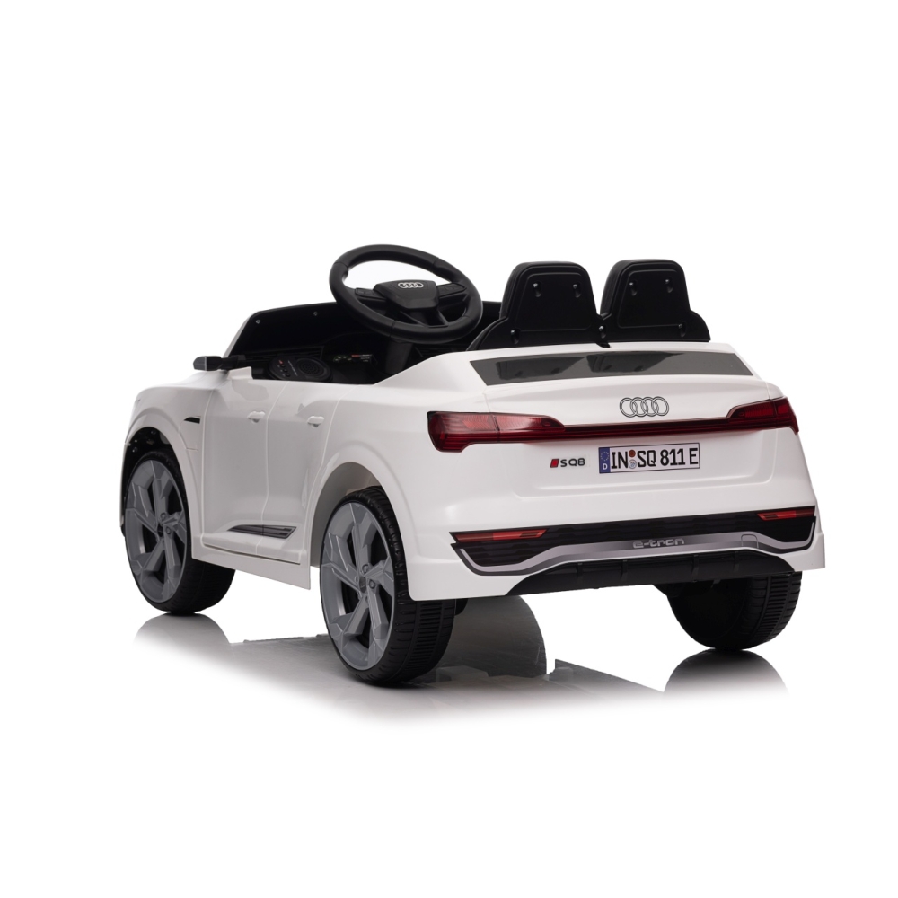 Elektromobilis Audi SQ8, White-Elektromobiliai vaikams, Visureigiai-e-vaikas