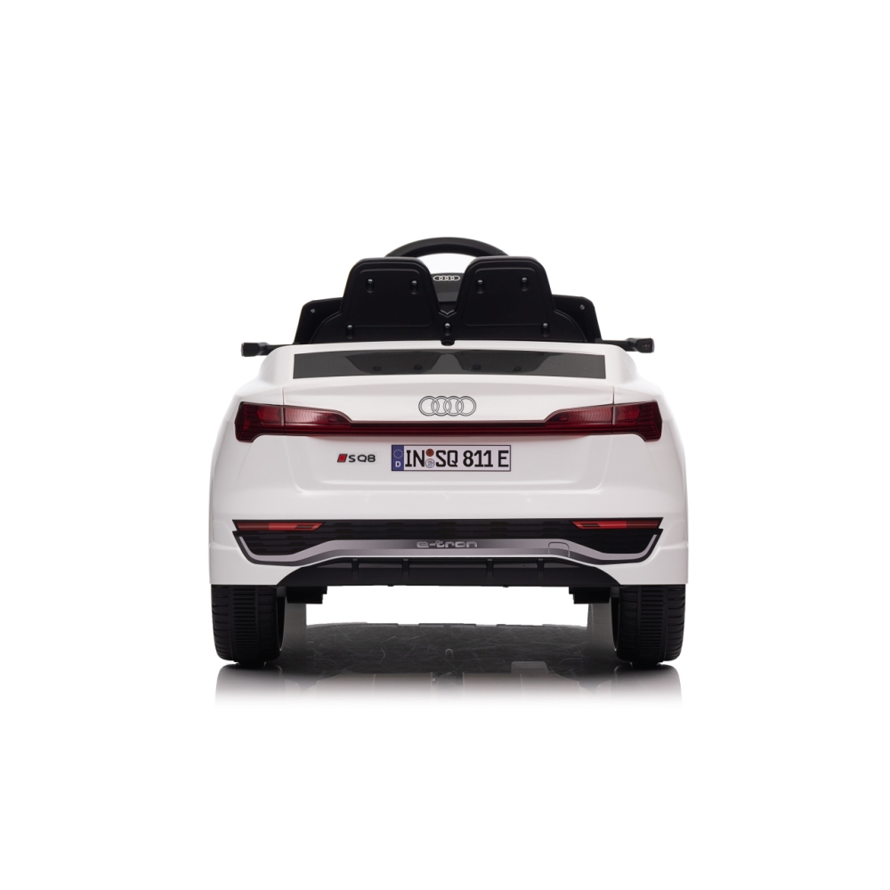 Elektromobilis Audi SQ8, White-Elektromobiliai vaikams, Visureigiai-e-vaikas