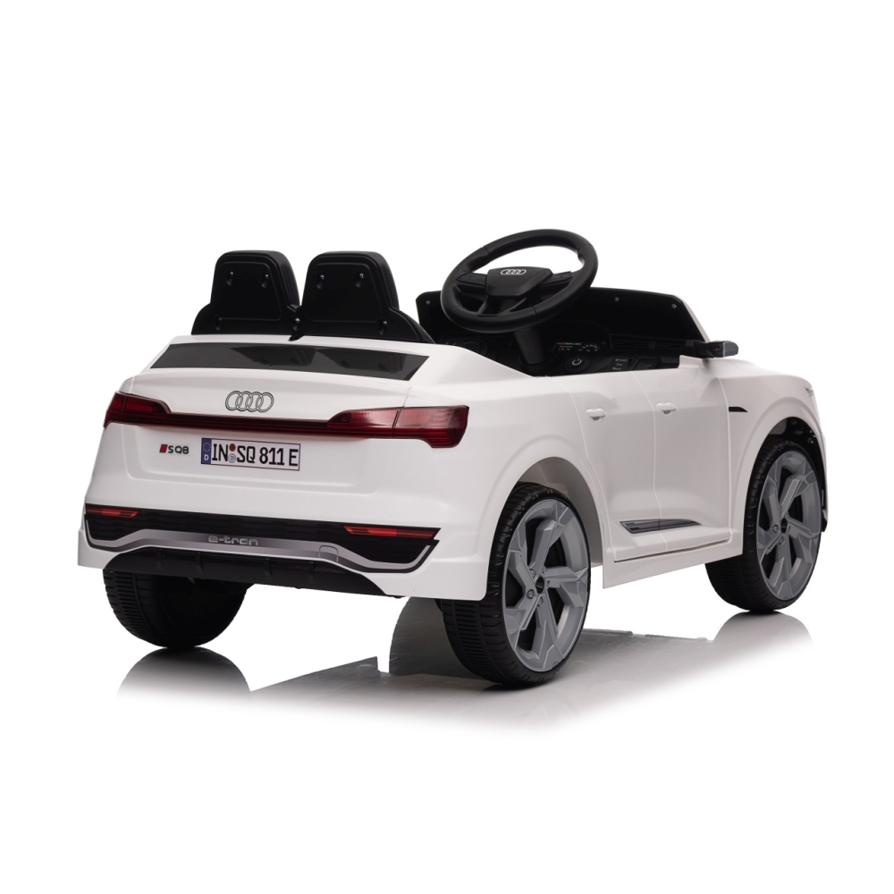 Elektromobilis Audi SQ8, White-Elektromobiliai vaikams, Visureigiai-e-vaikas