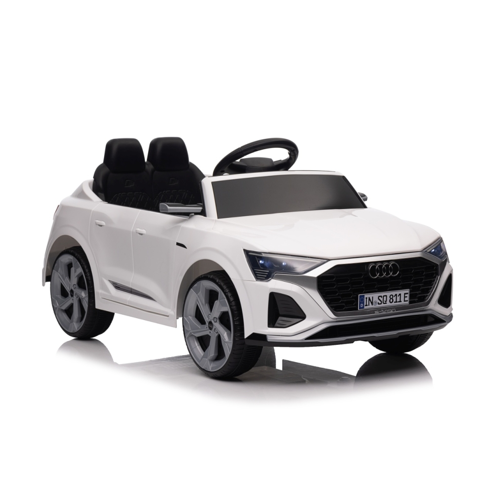 Elektromobilis Audi SQ8, White-Elektromobiliai vaikams, Visureigiai-e-vaikas