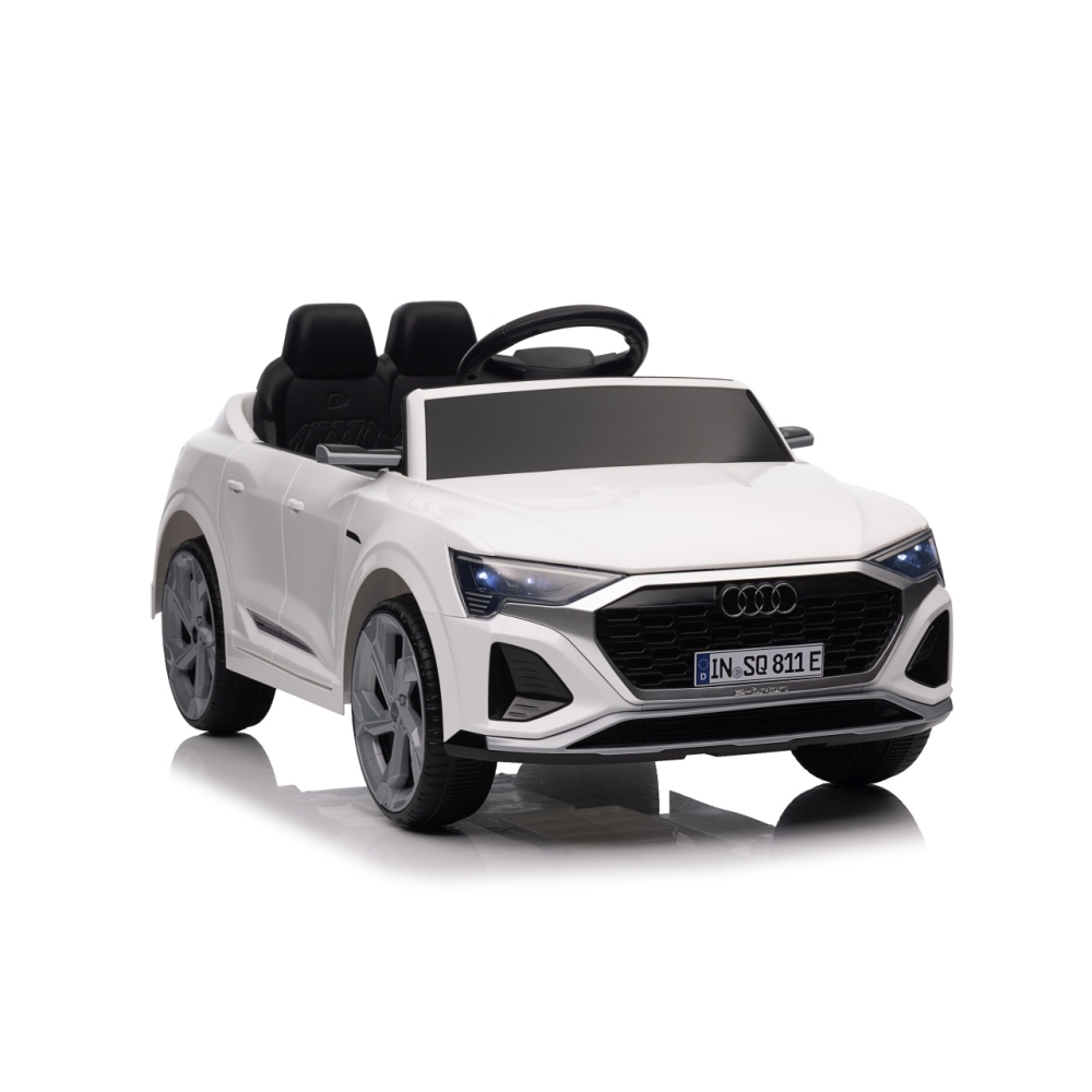 Elektromobilis Audi SQ8, White-Elektromobiliai vaikams, Visureigiai-e-vaikas