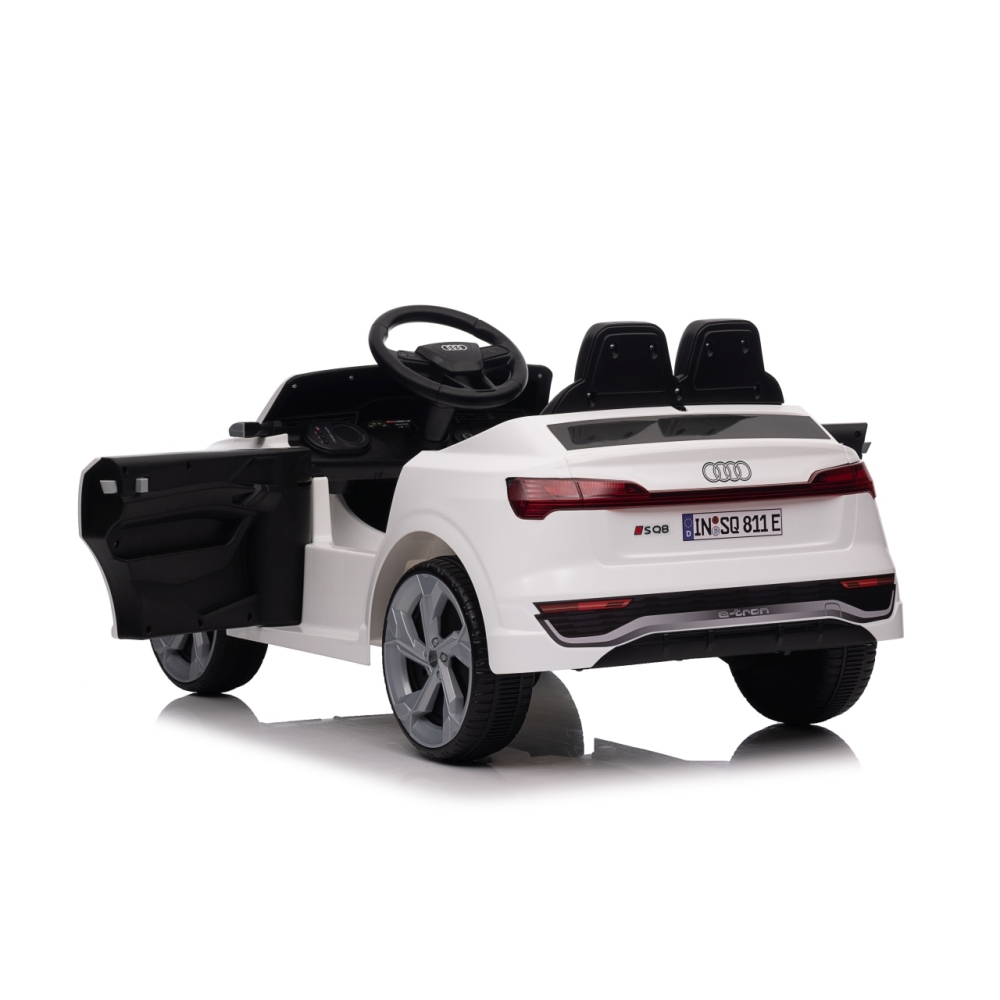 Elektromobilis Audi SQ8, White-Elektromobiliai vaikams, Visureigiai-e-vaikas